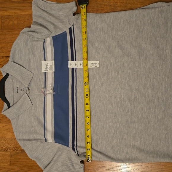 SONOMA BRAND MEN'S GRAY AND BLUE SHORT SLEEVE POLO SHIRT SIZE XL - Picture 9 of 13